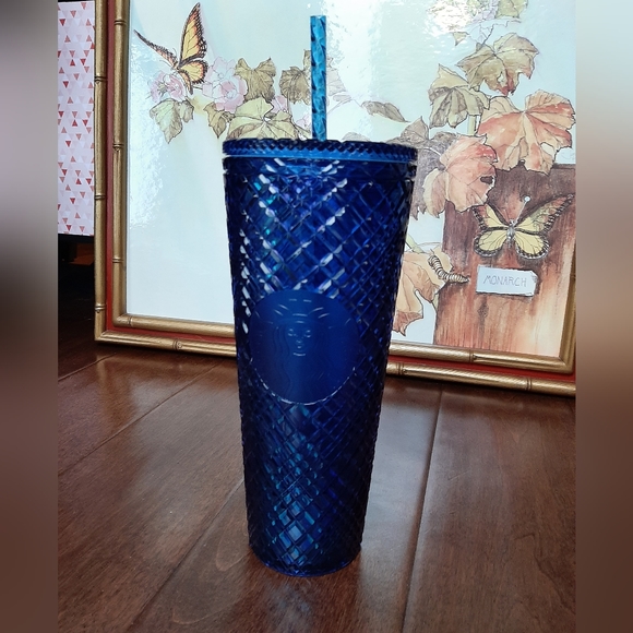 Starbucks Other - Starbucks Venti jeweled blue cold cup